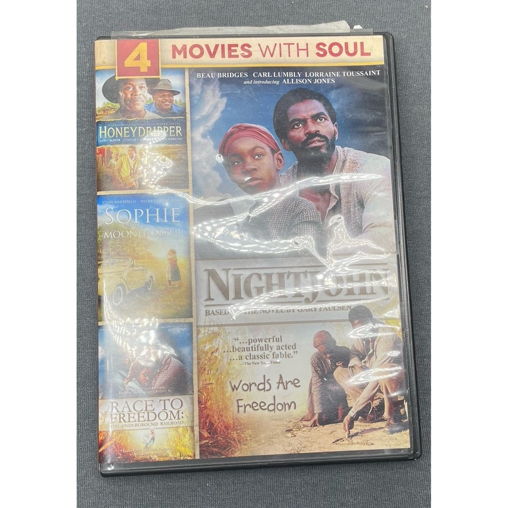 Nightjohn, Honeydripper, Sophie & Race To Freedom - 4 movies DVD - Sealed